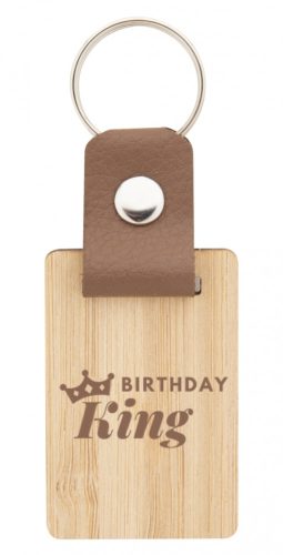 Születésnapi gravírozott kulcstartó_Birthday King