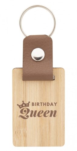 Születésnapi gravírozott kulcstartó_Birthday Queen