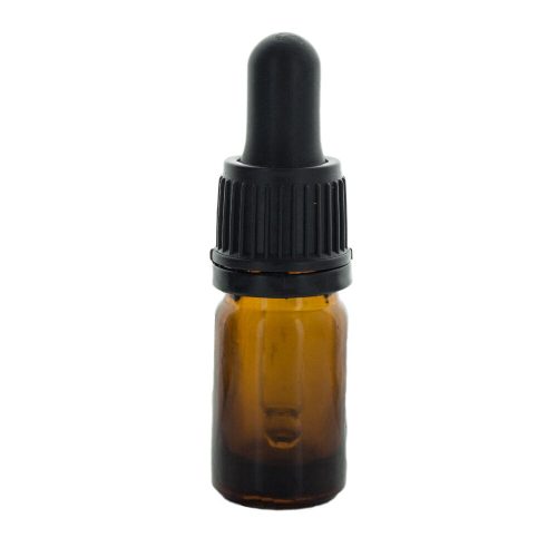 Pipettás üvegcse - 5 ml - barna